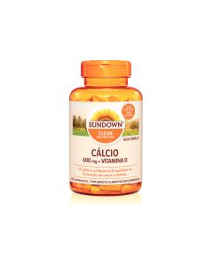 Sundown Cálcio - 600mg + Vitamina D - 120 Capsulas